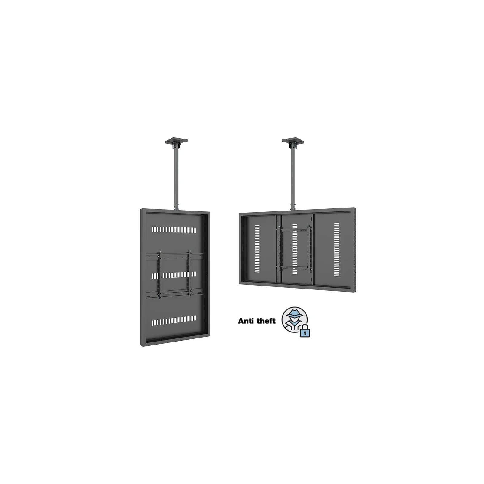 Carcasa LCD de Interior cu montare pe tavan Multibrackets MB-3854, 50", max.25 kg, negru