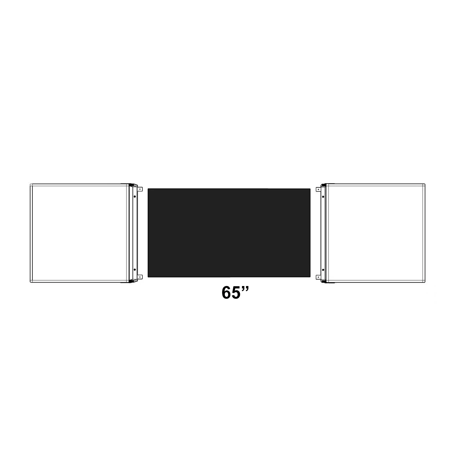 Cabinet whiteboard pentru display interactiv 65"