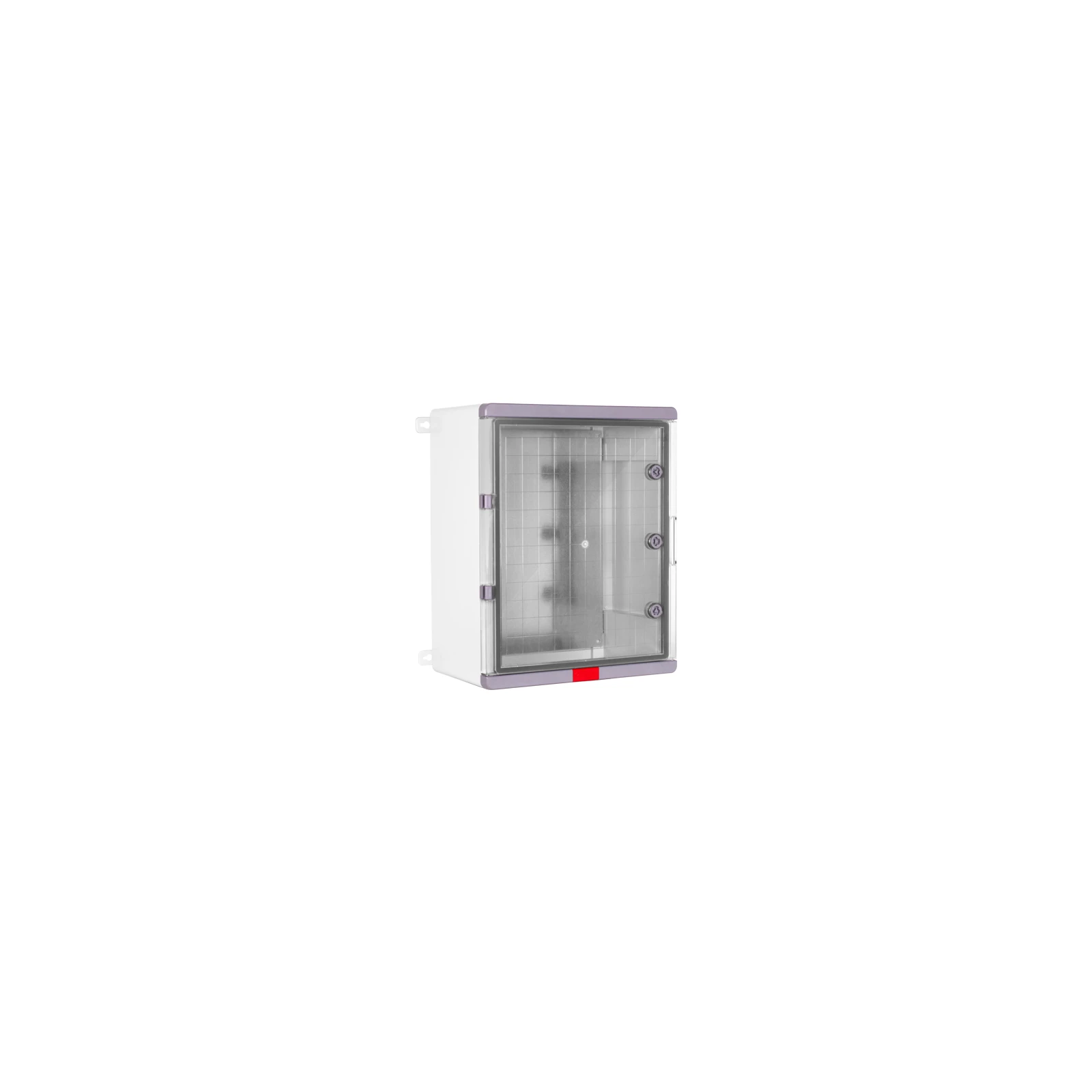 Cutie distributie IP67 din ABS gri, usa transparenta, placa metalica, 400x500x240 mm PS405024