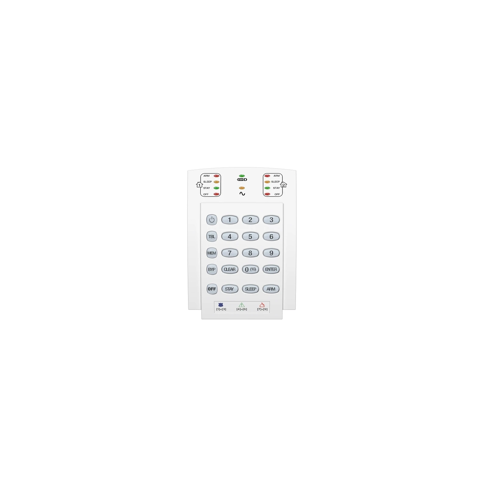 Tastatură LED pe fir 10 zone verticală K10V