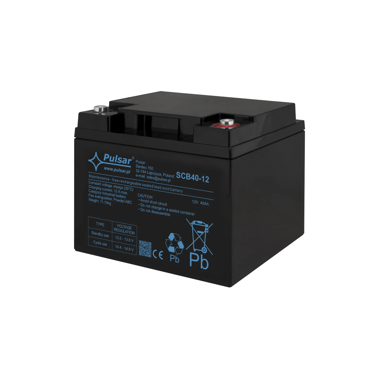 Acumulator 40Ah/12V Pulsar SCB40-12