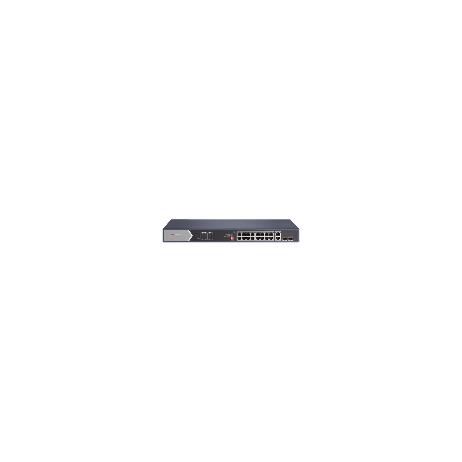 Switch 16 porturi PoE Gigabit fara management, 4 x Hi PoE, 2 x RJ45/SFP uplink Gigabit  - HIKVISION DS-3E0520HP-E