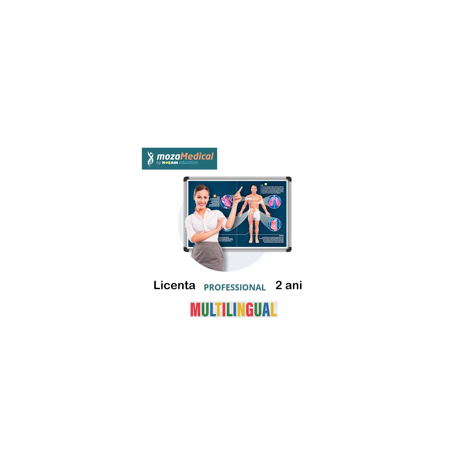Licenta mozaMEDICAL PROFESIONAL Multilingv  2 ani