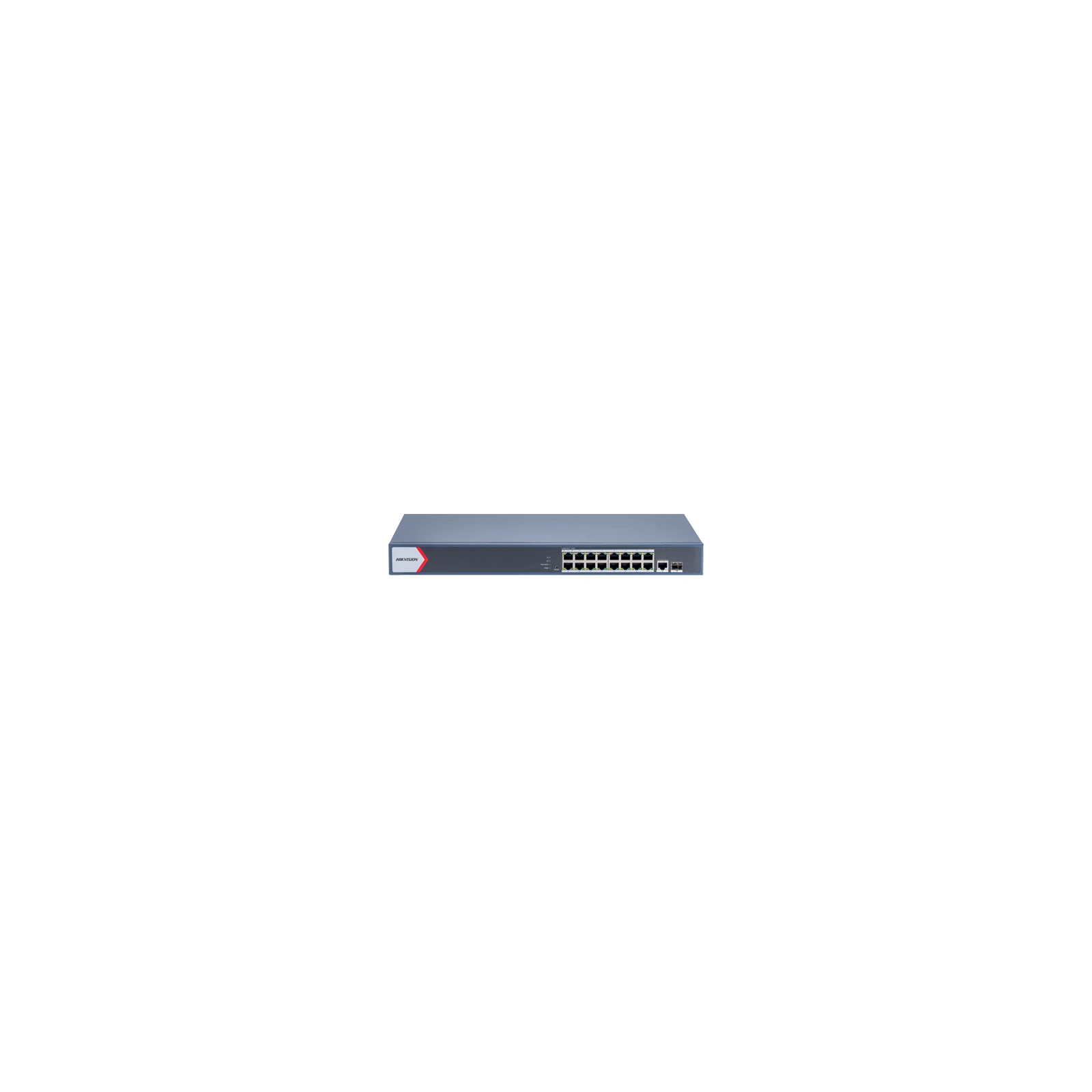 Switch 16 porturi PoE Gigabit, 1 porturi RJ45 Gigabit, 1 port SFP Gigabit, Smart Management - HIKVISION DS-3E1518P-EI
