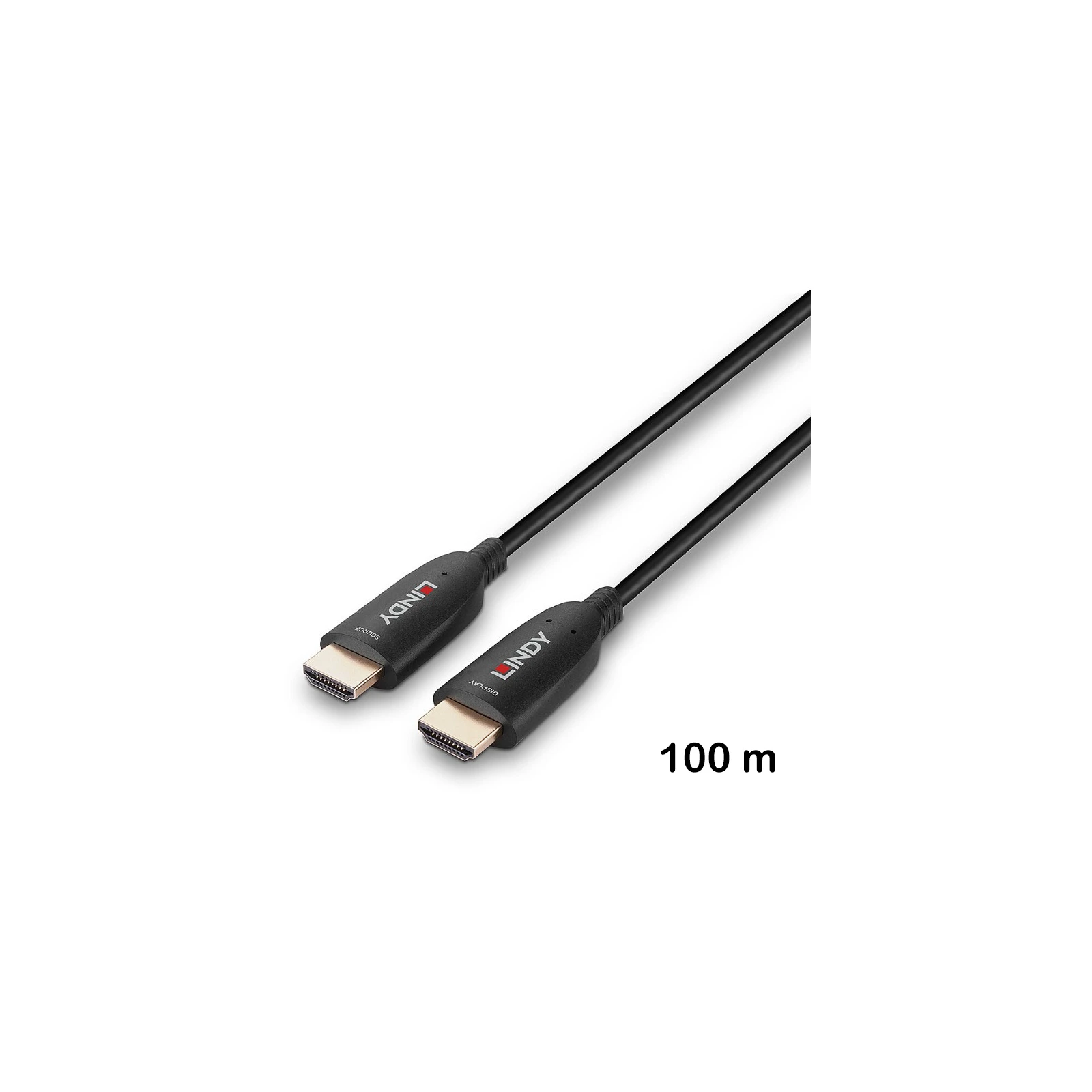 Cablu hibrid HDMI 8K60 cu fibră optică, 100 m, Lindy 38518