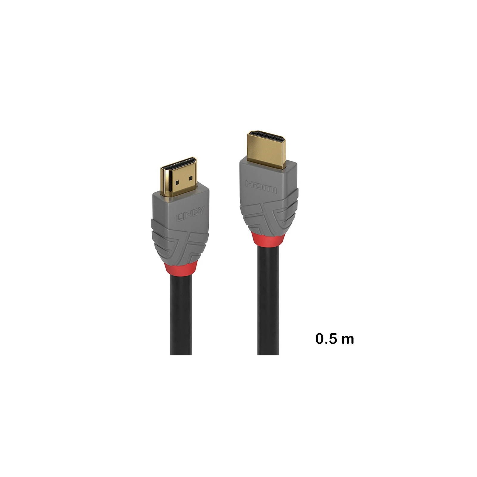 Cablu HDMI High Speed, 0.5m, Lindy, Anthra Line 36961