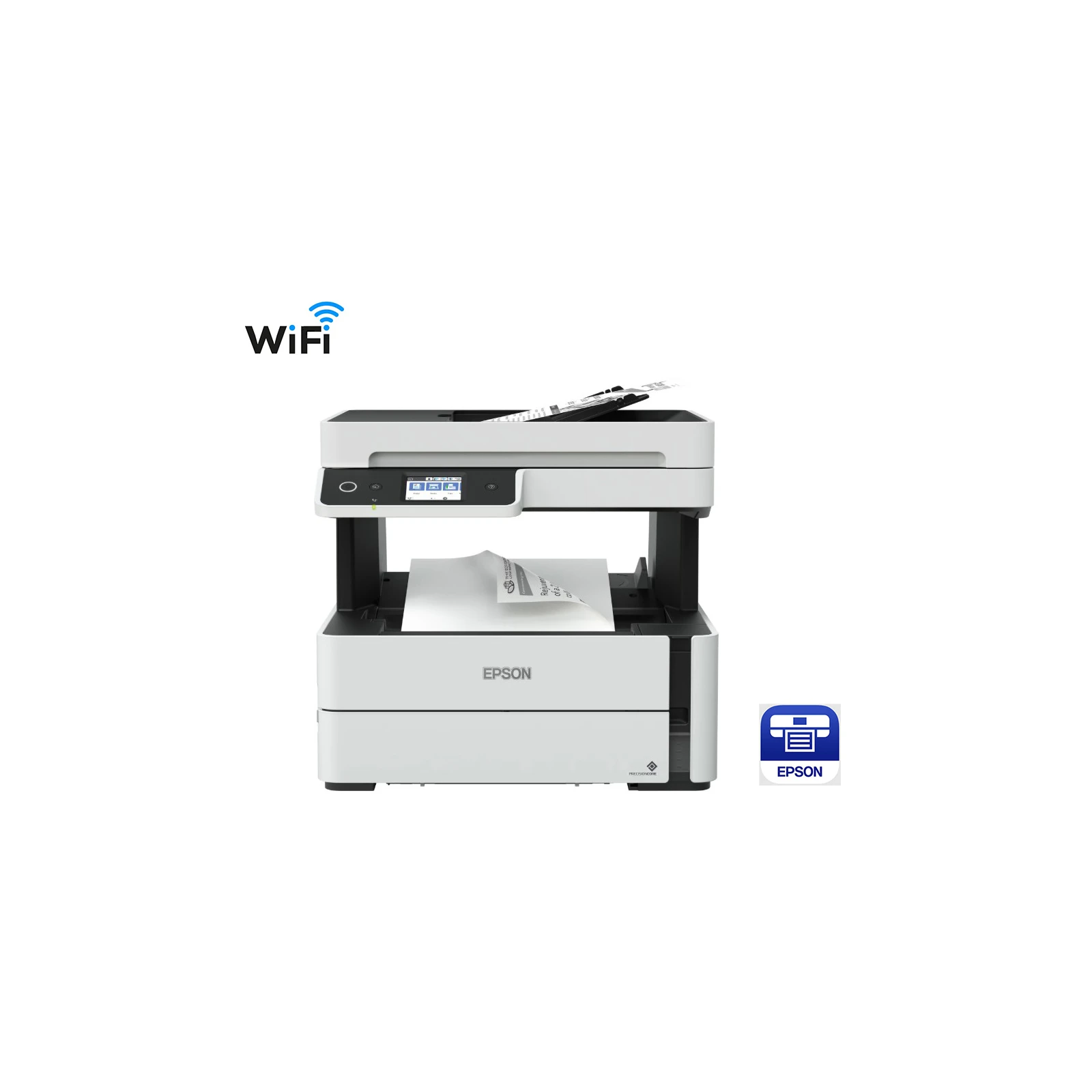 Multifunctionala monocrom jet de cerneala Epson EcoTank M3170, A4, 39ppm, USB, WiFi, ADF, Fax