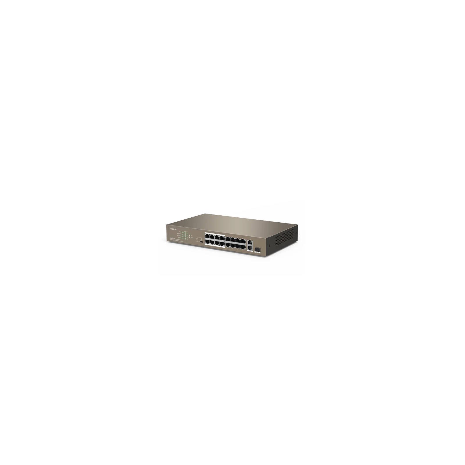 Switch 24 porturi PoE 10/100 Mbps, 2 porturi RJ45 Gigabit, 1 port SFP Gigabit - TENDA TND-TEF1126P-24-250W-V30