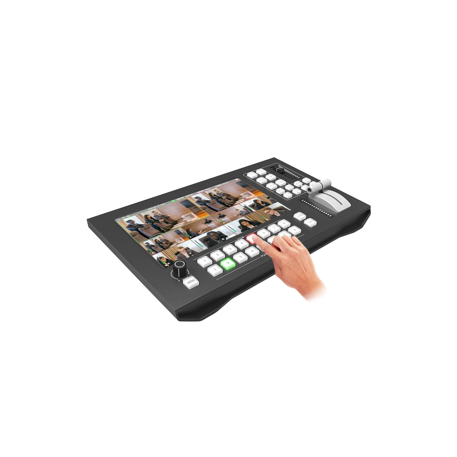 Mixer Video cu 4 Intrari SDI + 2 Intrari HDMI + 2 Intrari IP = RTSP = cu Streaming si Inregistrare