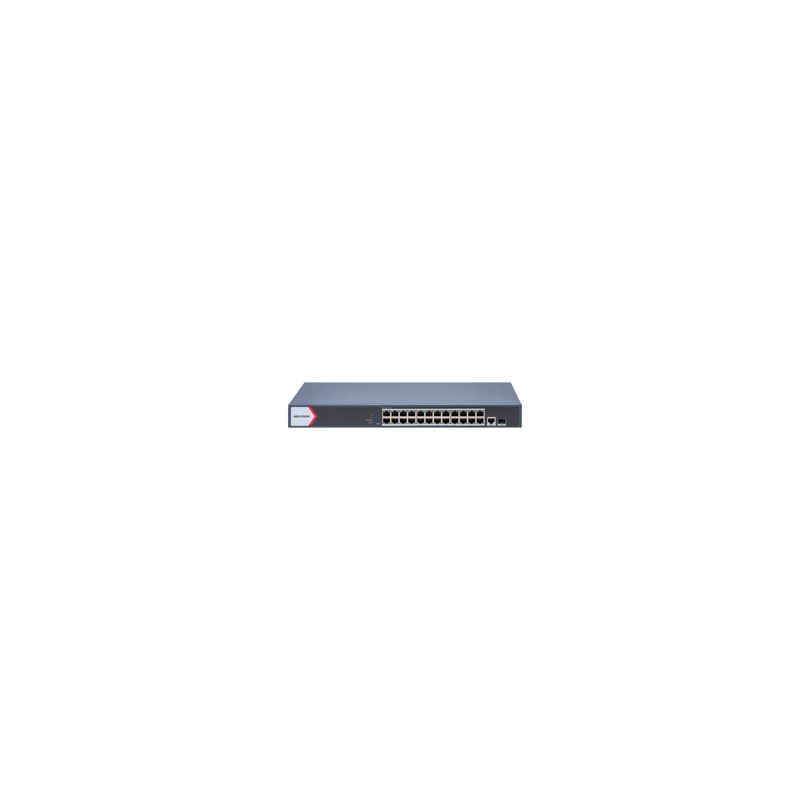 Switch 24 porturi PoE Gigabit, 1 porturi RJ45 Gigabit, 1 port SFP Gigabit, Smart Management - HIKVISION DS-3E1526P-EI