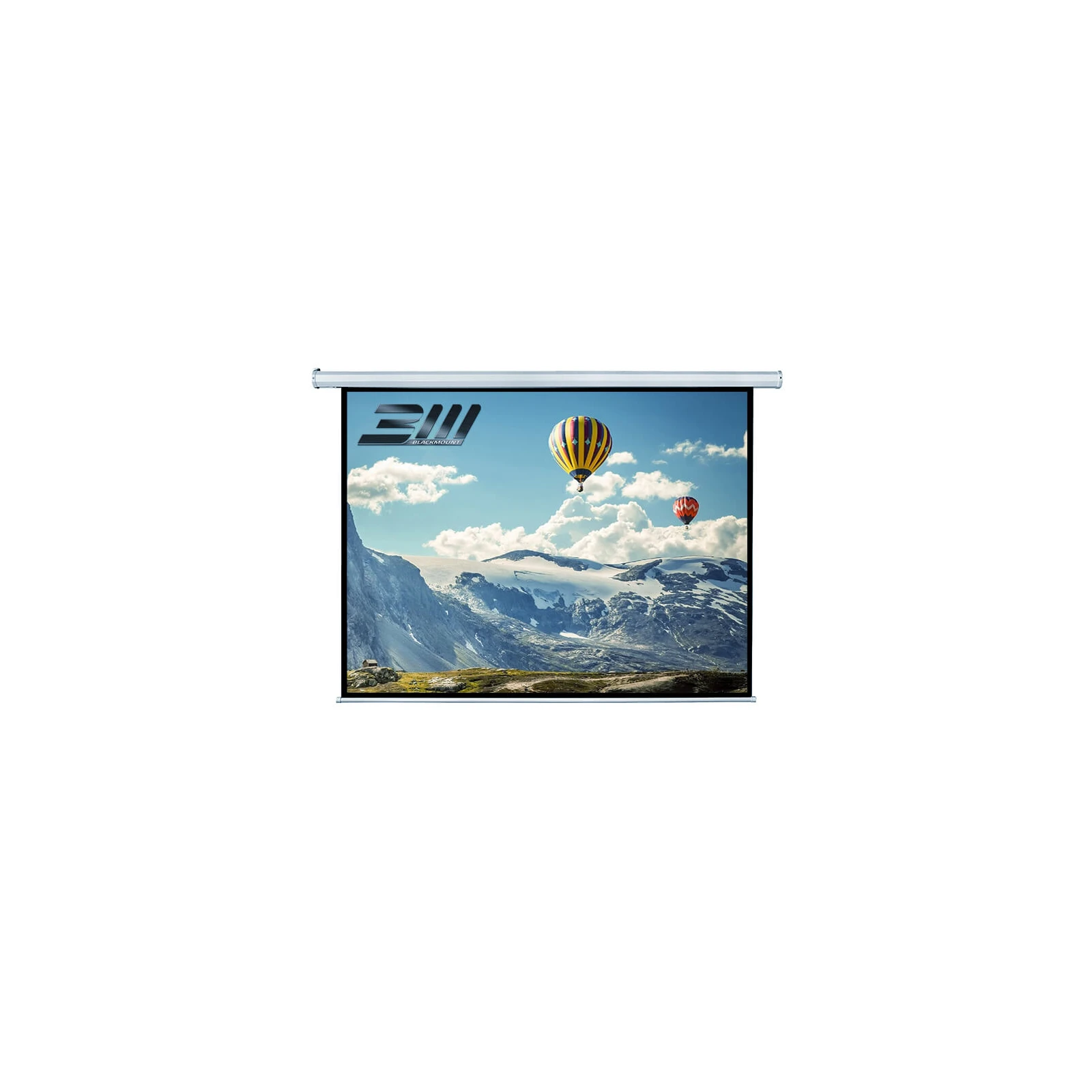 Ecran proiectie electric, perete/tavan, 200 x 150 cm, Blackmount, cu telecomanda, Format 4:3