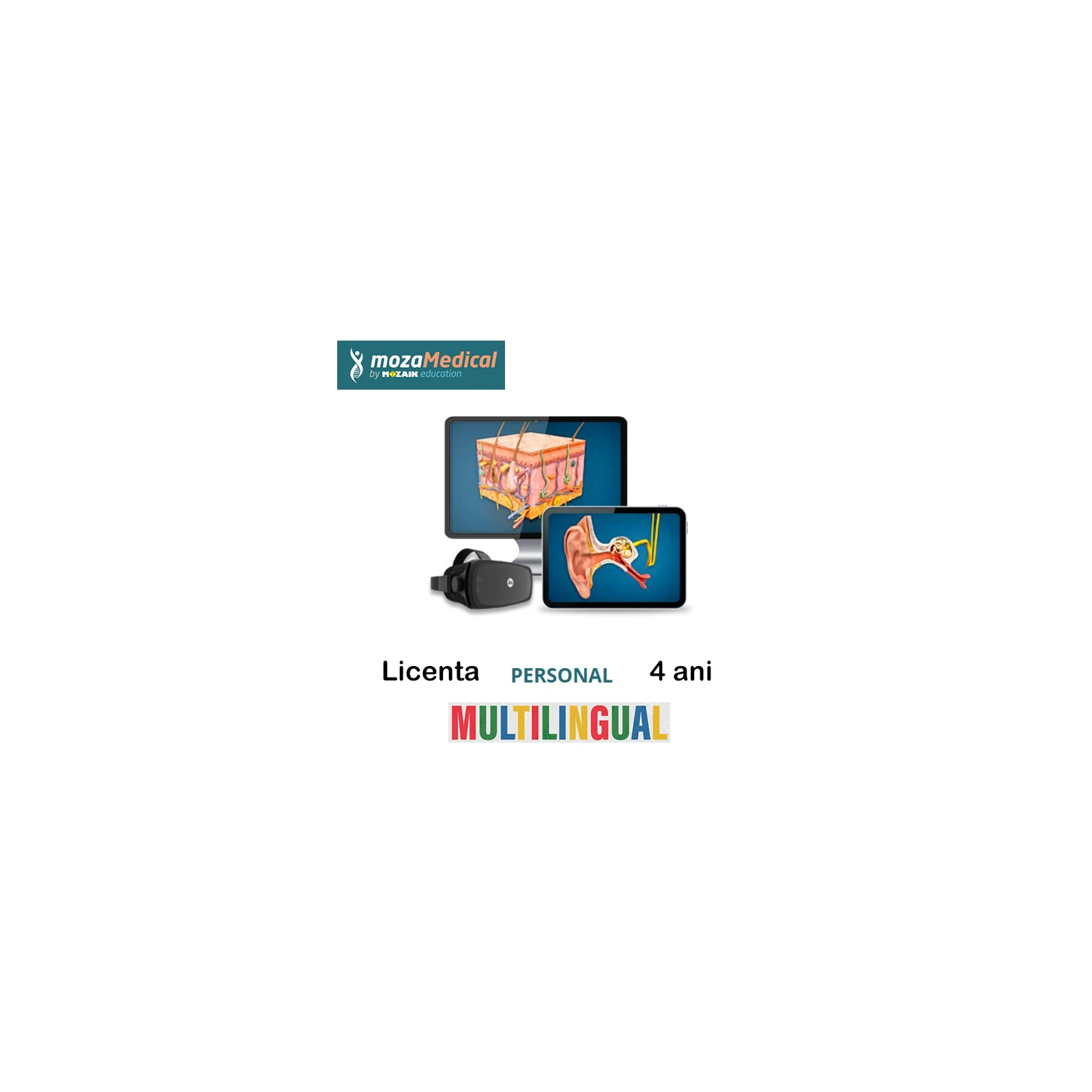 Licenta mozaMedical PERSONAL Multilingv 4 ani