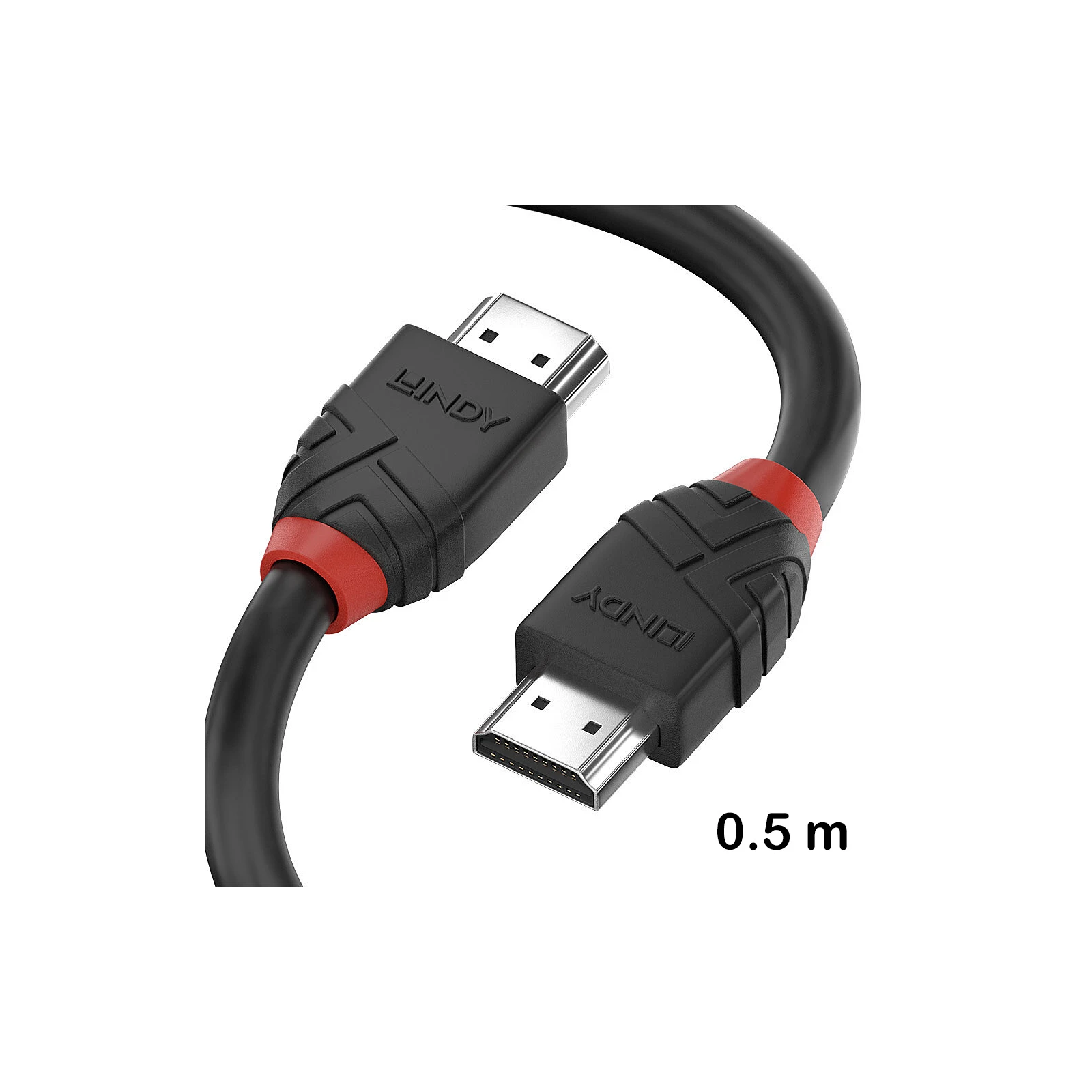 Cablu HDMI Lindy 0.5m 8K60Hz, Black Line, 36770