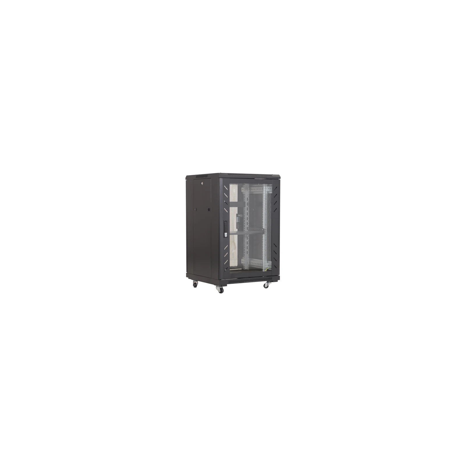 Rack podea 27U 19' 600x800, capacitate incarcare 500 Kg, negru - ASYTECH Networking ASY-27U-6080E