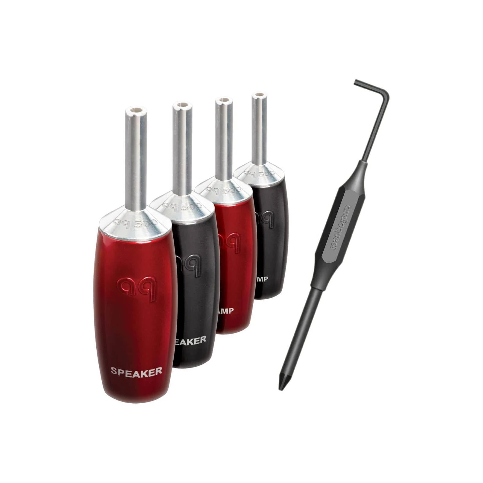 Mufa banana High-End Audioquest 507 Series, Silver plated (Set 4 buc)