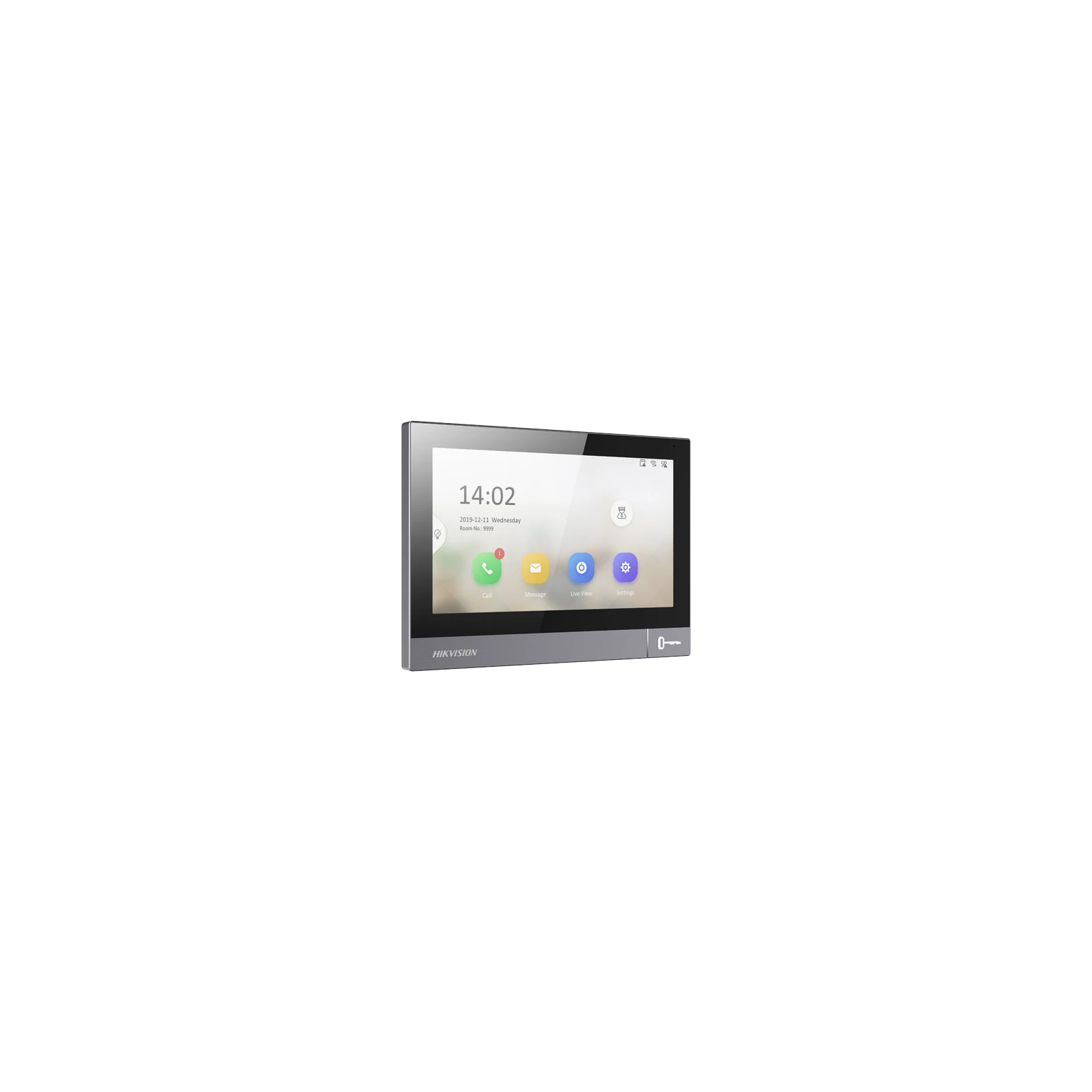 Monitor videointerfon TCP/IP, IPS LCD 7 inch touch screen, WiFi, PoE, Alarma IN - HIKVISION DS-KH8381-WTE1