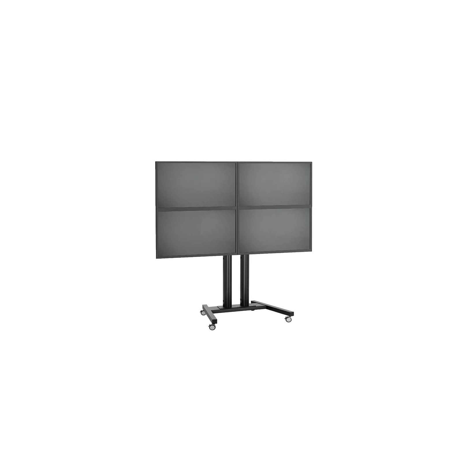 Stand VideoWALL Vogel's cu baza mobila 2x2, maxim 30 de kgr per display, maxim 50 inchi per display