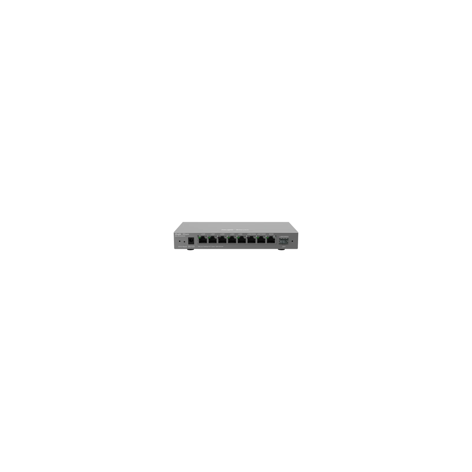 Router 8 porturi RJ45 1 Gbps, 1 port SFP 1 Gbps, 200 clienti, Multi-WAN, Cloud Management - Ruijie RG-EG209GS
