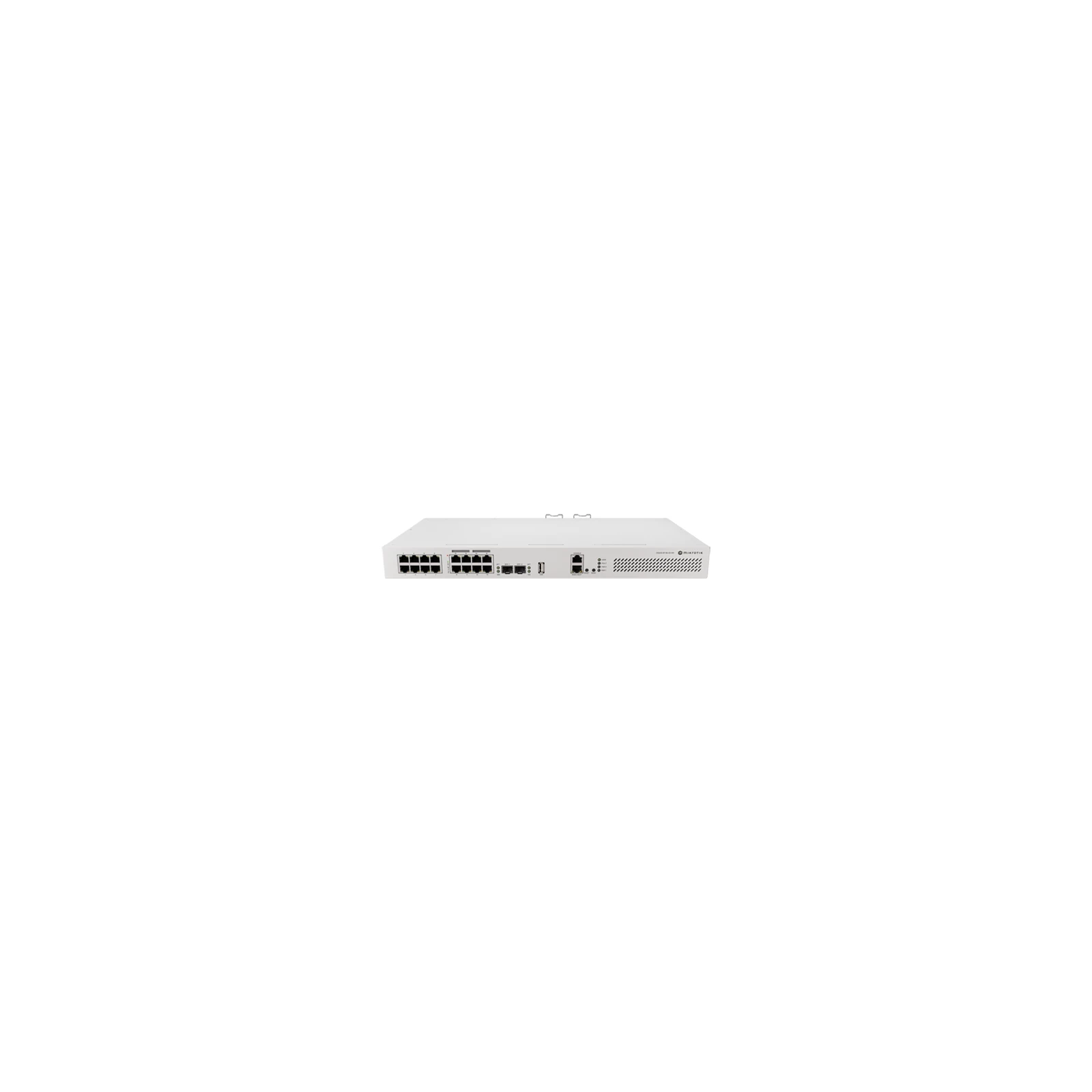 Switch 8 x RJ45 Gigabit PoE af/at, 10 x RJ45 Gigabit, 2 x SFP+ 10G, NAND, 1U - MikroTik CRS418-8P-8G-2S+RM