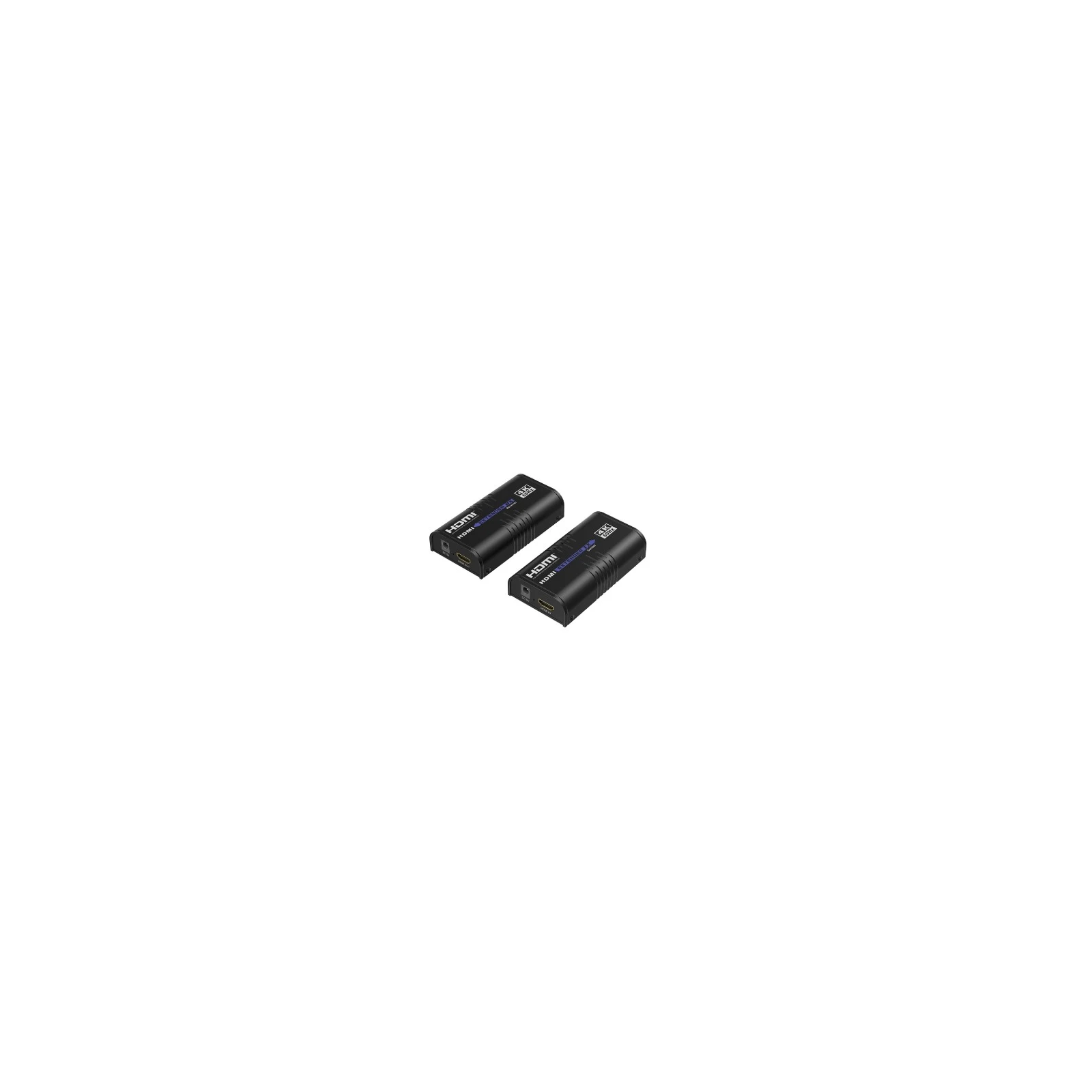 Extender HDMI pe IP =Tx+Rx= HDMI 2.0, 4K60Hz, transport semnal la max. 120m pe cablu CAT6/6A/7, 2xAlimentatoare incluse