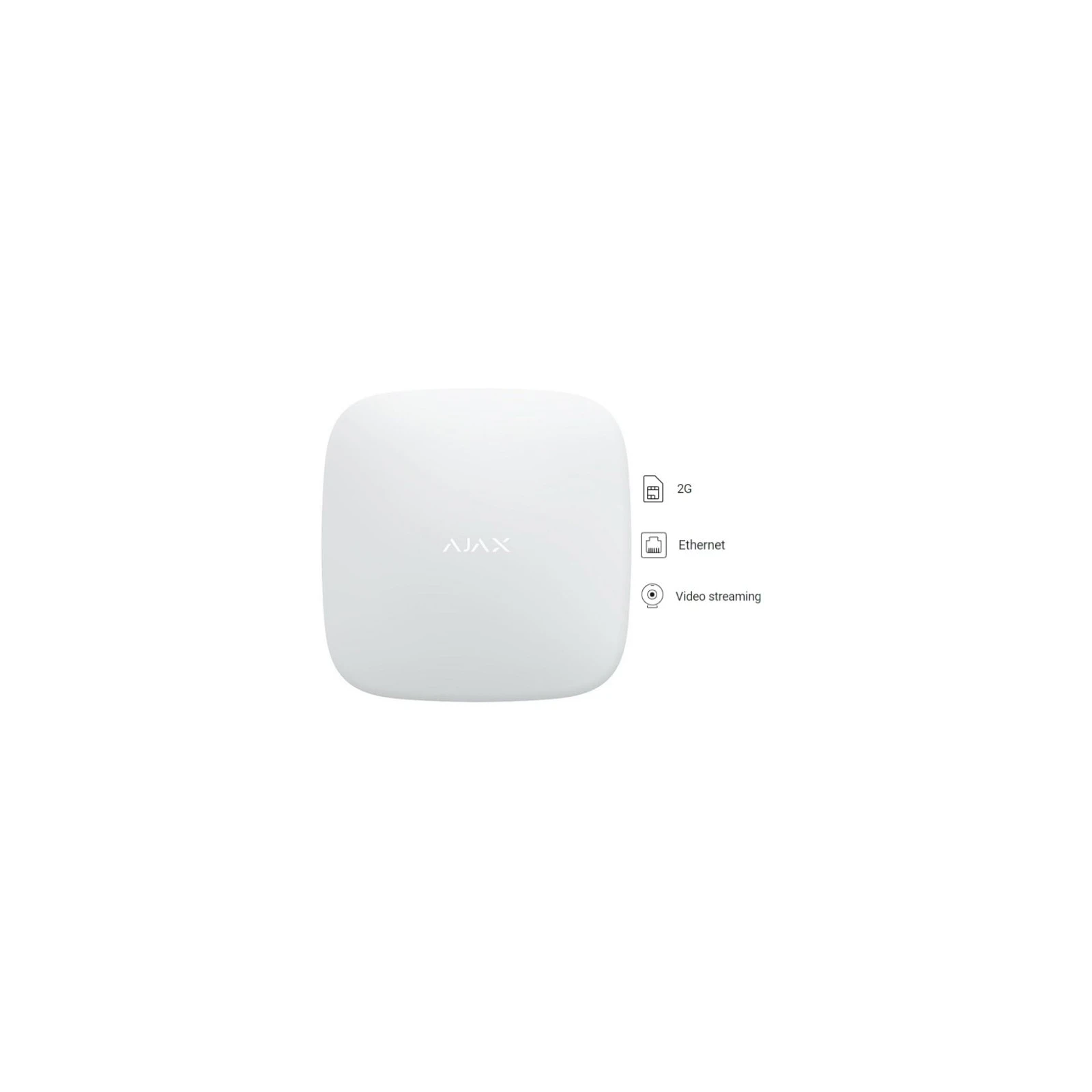 Centrală alarmă wireless Hub 2 Plus (WHT)