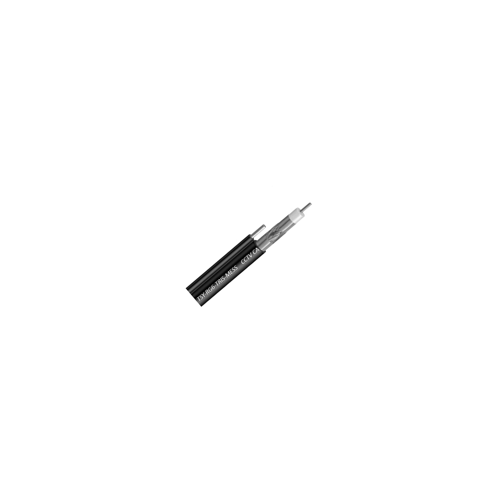 Cablu Coaxial RG6 TRISHIELD autoportant, 305m, negru TSY-RG6-TRIS-MESS