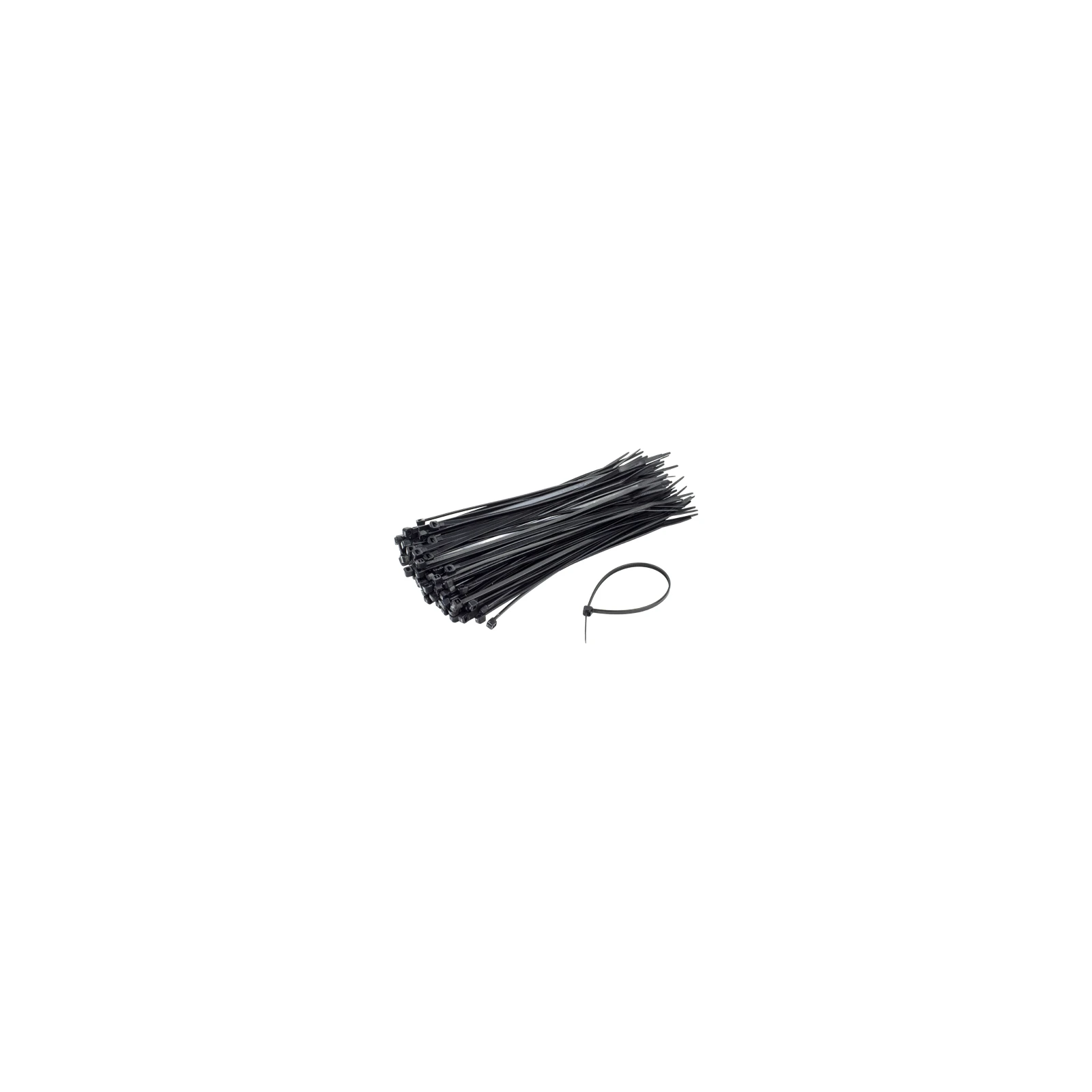 Coliere de plastic 200x3.6 mm, NEGRU, 100 buc TCP-200-3.6-B