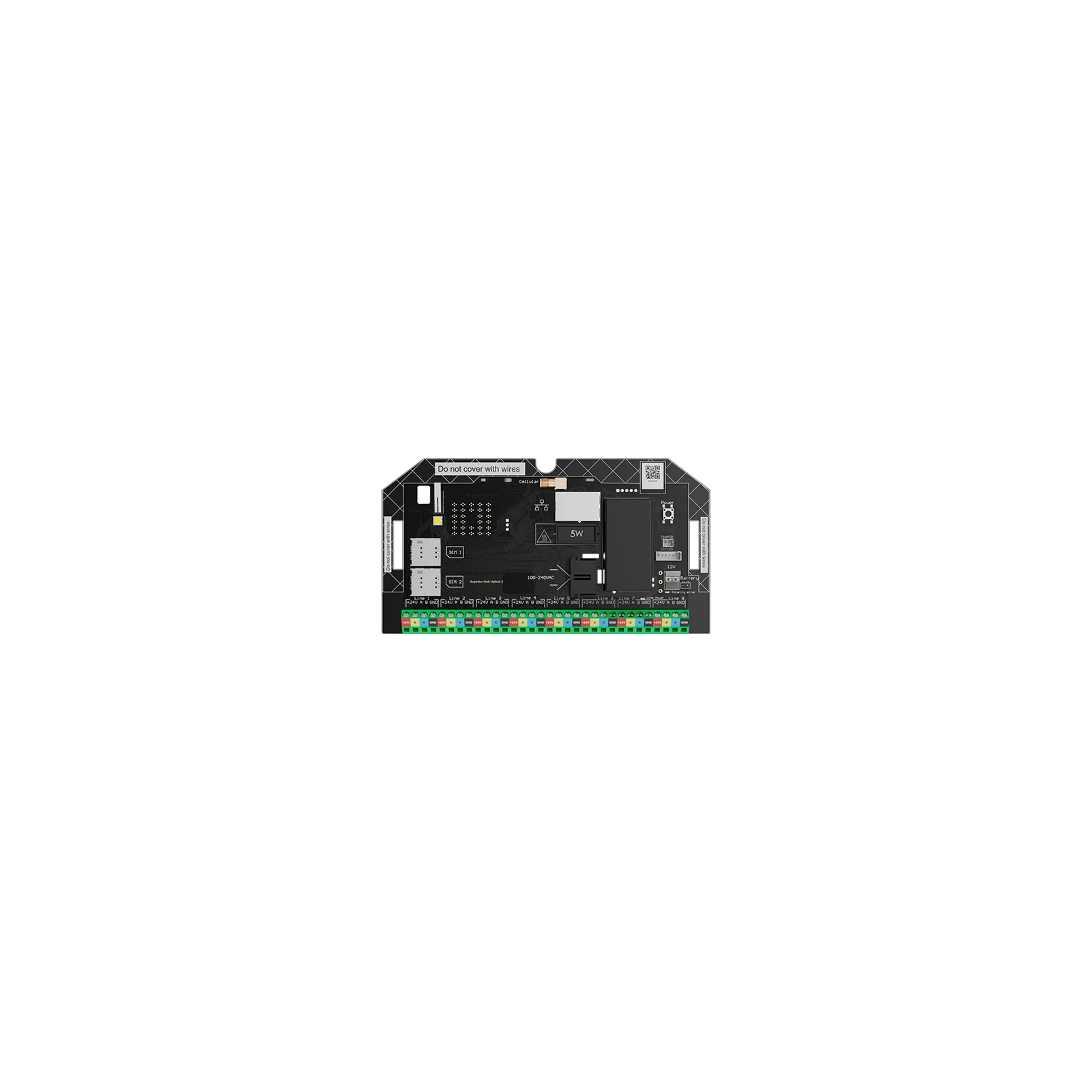 Centrala alarma Superior Hub Hybrid 2, Ethernet, fara carcasa - AJAX SuperiorHubHybrid2(NC)