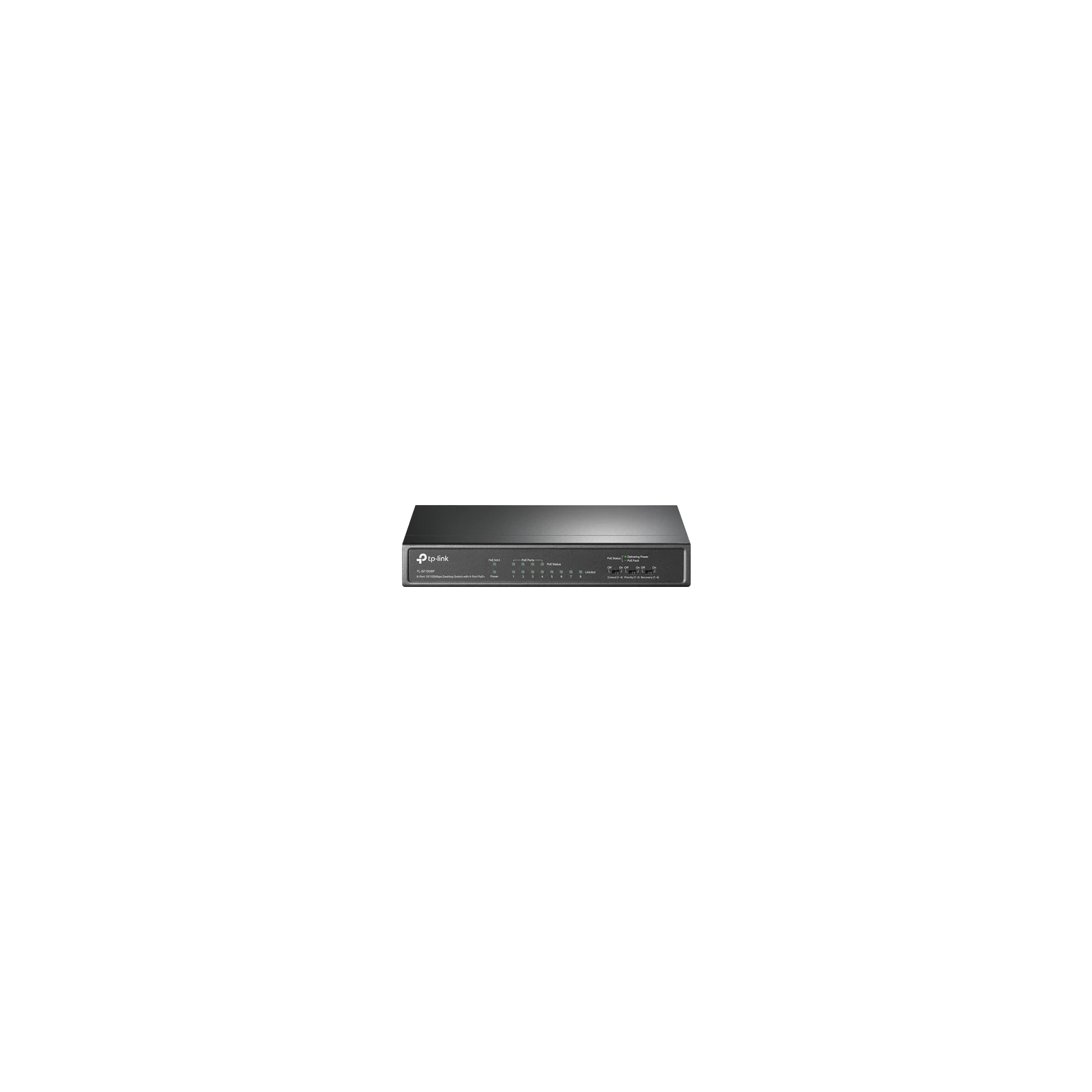 Switch 4 x RJ45 10/100 Mbps PoE, 4 x RJ45 10/100 Mbps, Buget PoE 66W, Unmanaged - TP-Link TL-SF1008P