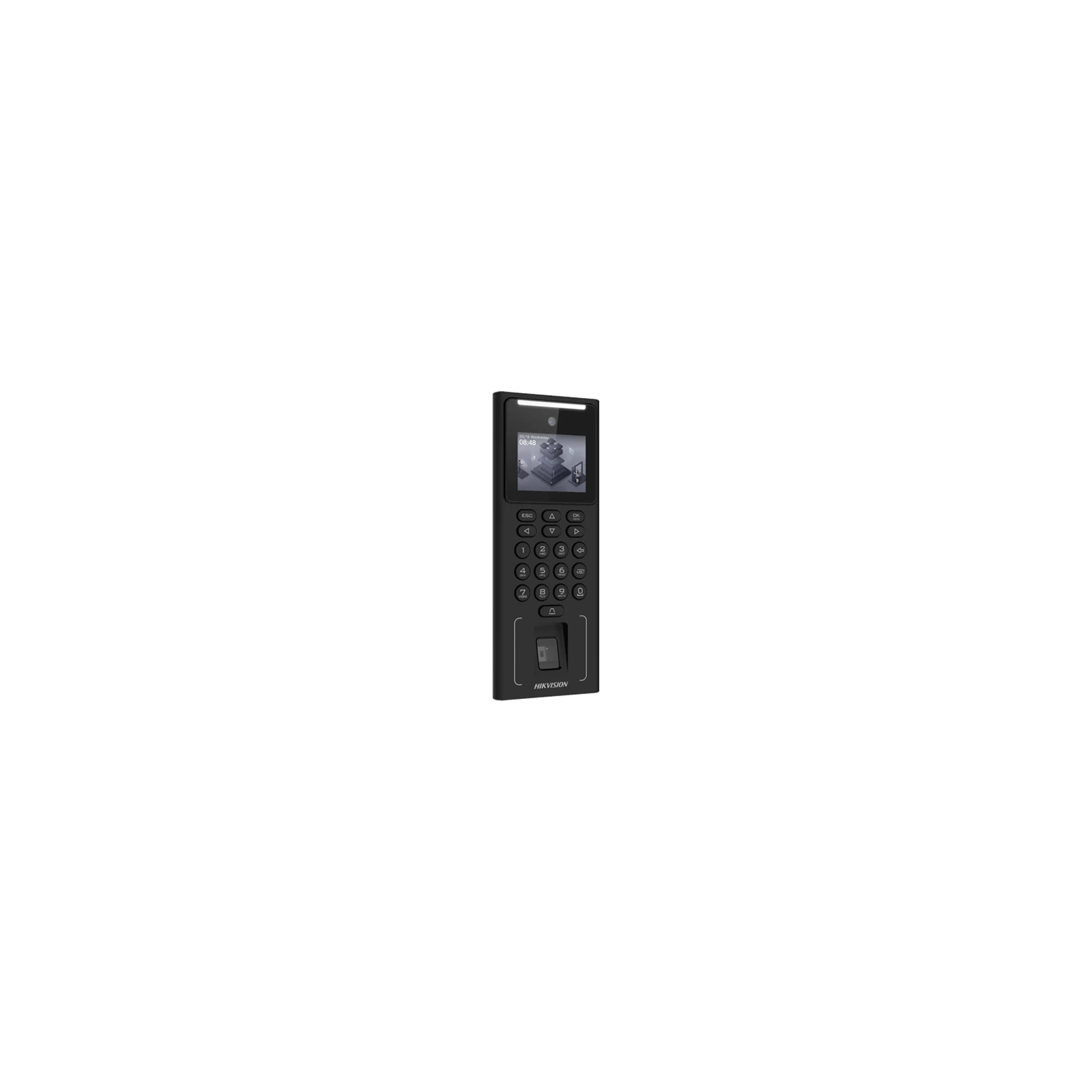 Terminal standalone control acces cu Recunoastere faciala, Amprenta, Card M1 si PIN, camera 2MP, ecran LCD 2.4 inch - HIKVISION DS-K1T321MFWX