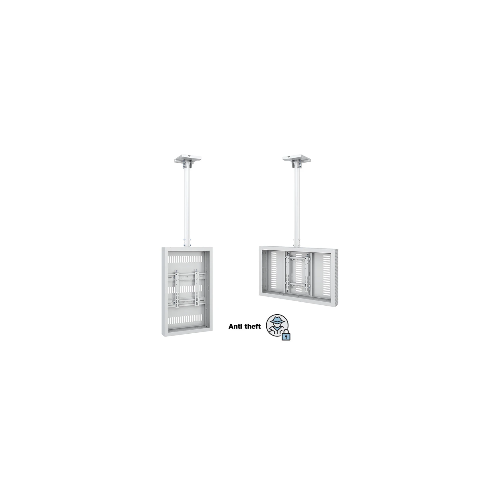 Carcasa LCD de Interior cu montare pe tavan Multibrackets MB-5025, 32", max.25 kg, alb