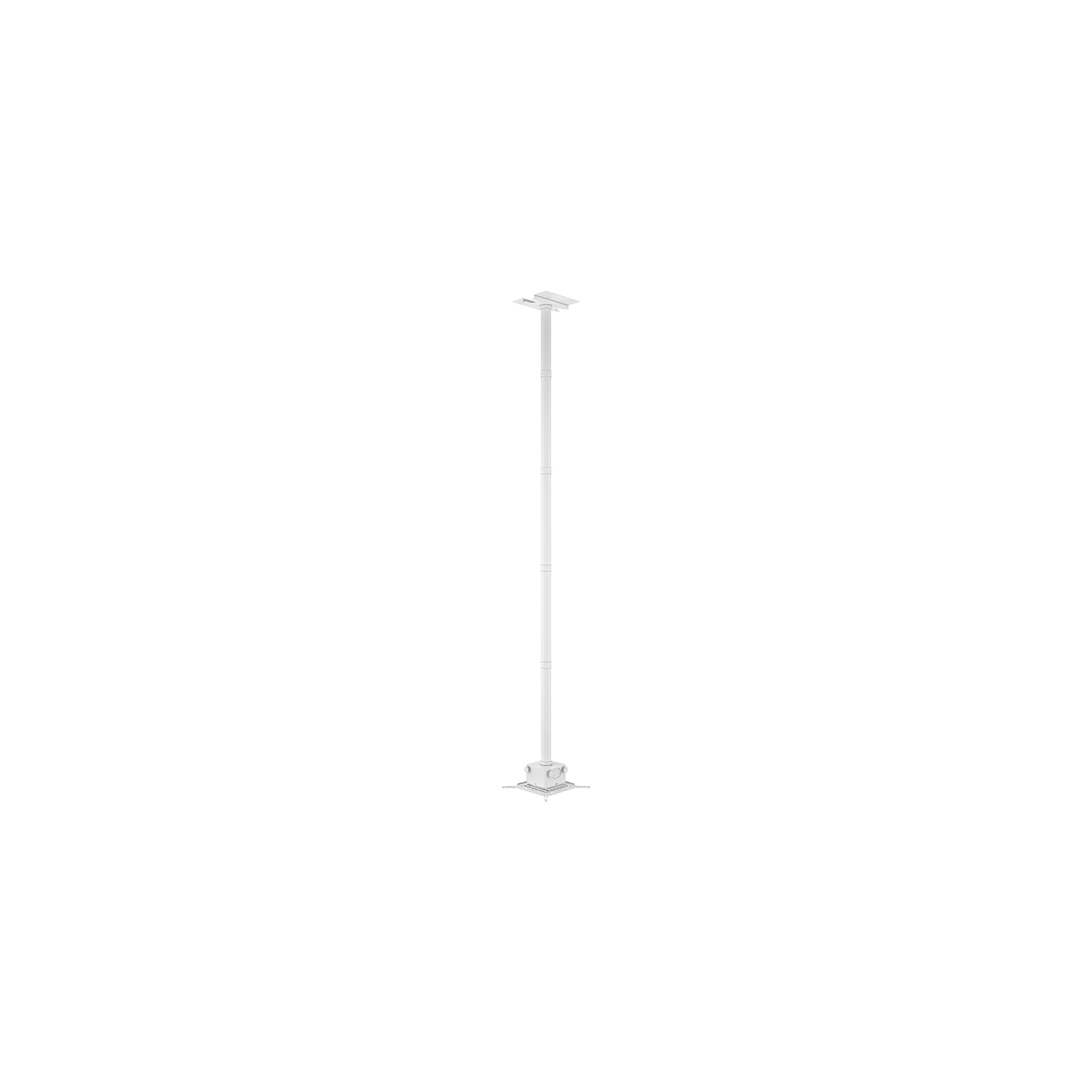 Suport videoproiector de tavan Multibrackets MB-3595, reglabil la inaltime 235cm, max.40kg, alb