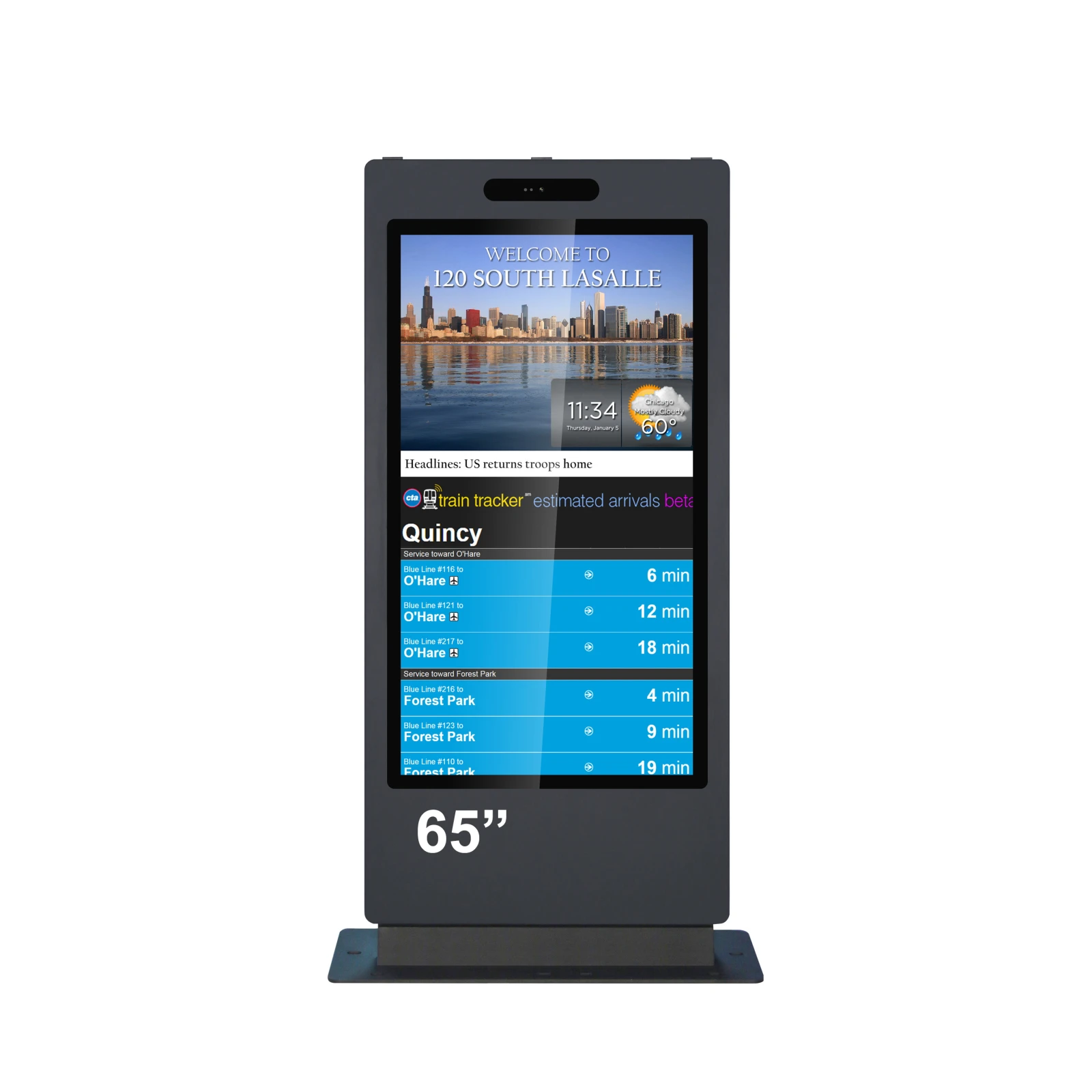 Kiosk / Totem Outdoor 65'' Android11 - EVOBOARD 650ODLAZ, display 65", 4K, Android 11, RK3399, 4+32GB
