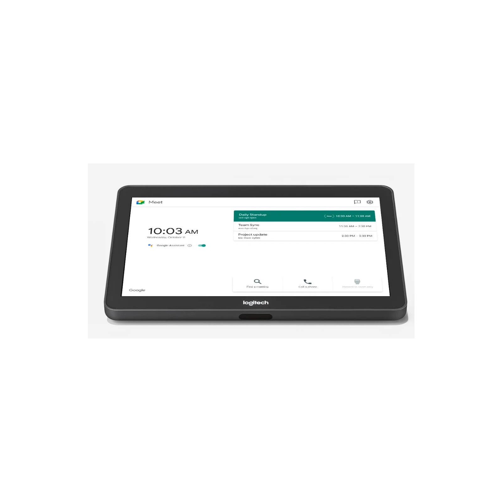 Controler touch display 10.1" Logitech TAP-939-001950 pentru sali de sedinte, 1280x800