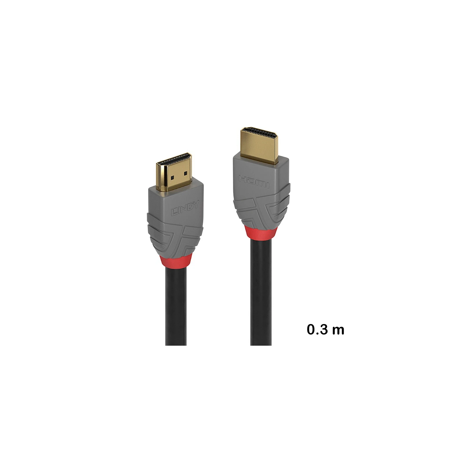 Cablu HDMI High Speed, 0.3m, Lindy,  Anthra Line 36960