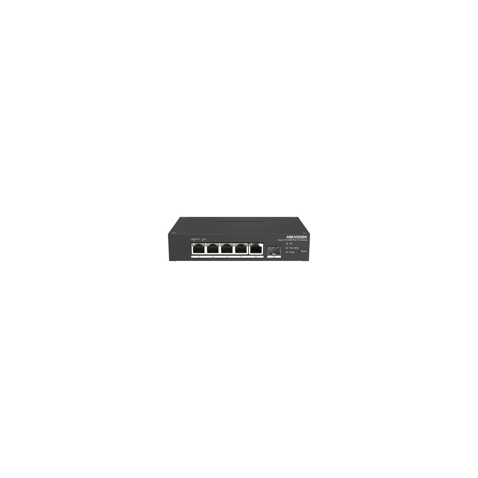 Switch Smart managed 4 porturi 10/100 Mbps PoE, 1 port Gigabit SFP, 1 port Gigabit RJ45 - HIKVISION DS-3T1306P-SI-HS