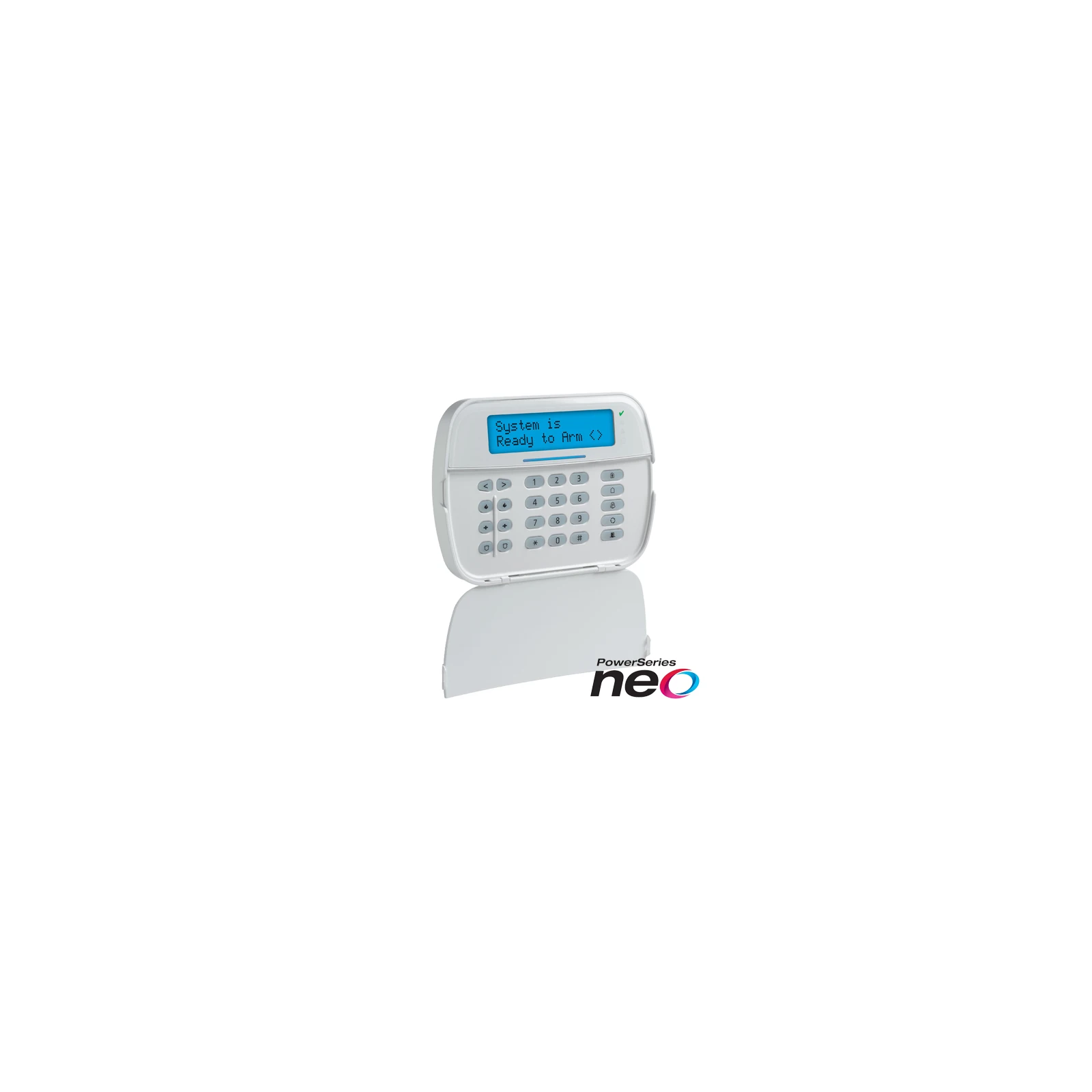 Tastatura LCD alfanumerica, cablata, 128 zone, cititor proximitate, SERIA NEO - DSC HS2LCDPEE3
