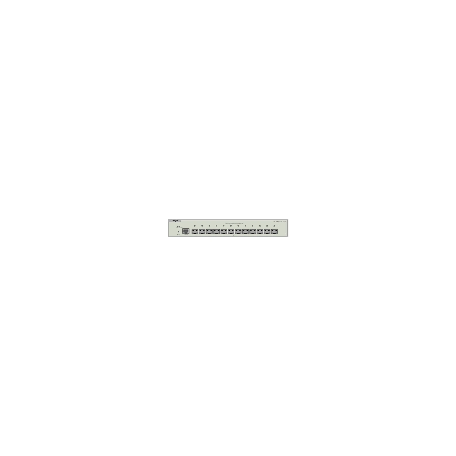 Switch L3, 12 x SFP+ 10G, Cloud Management - Ruijie RG-NBS5500-12XS
