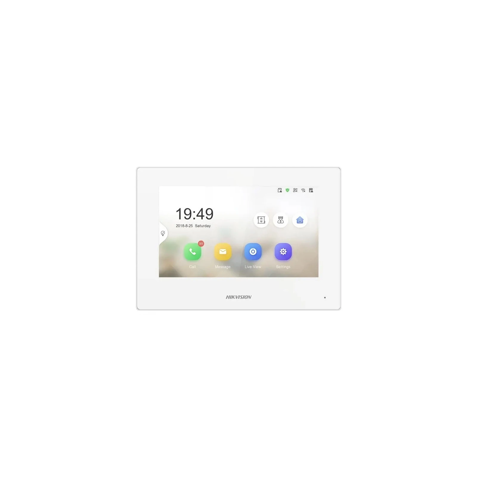 MONITOR 7 INCH, 1024 X 600, POE, CULOARE ALBA