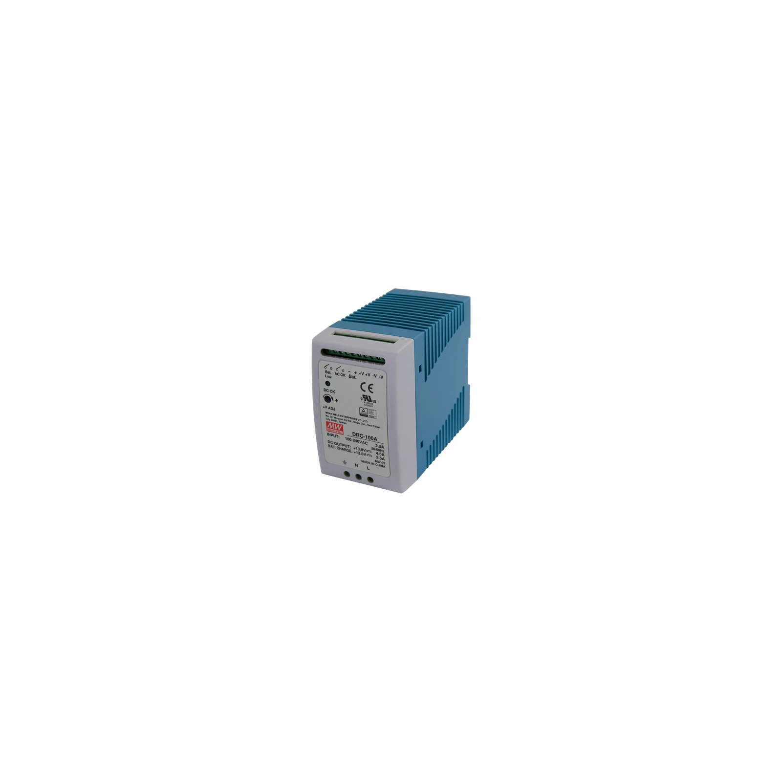 Sursa de alimentare in comutatie, 13.8V / 4.5A + 2.5A, sina DIN, backup - MEAN WELL DRC-100A