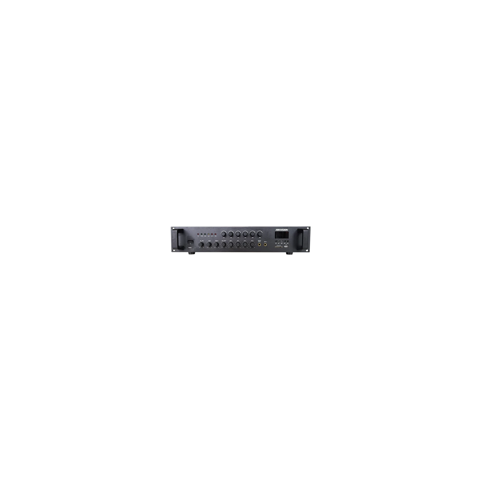 Amplificator Analog, 120W, 6 zone, 2xAUX, EMC IN, 2xMic, Bluetooth, USB, SD Card, MP3 - HIKVISION DS-QAE0A120G1-VB6