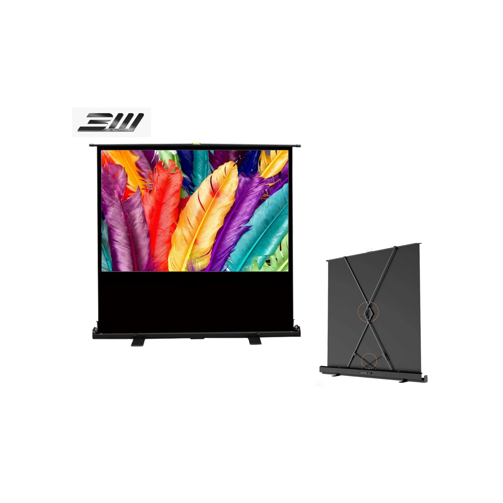 Ecran de proiectie Portabil Pull-Up Blackmount, 110", vizibil 244 x 137 cm, Format 16:9 - TG26