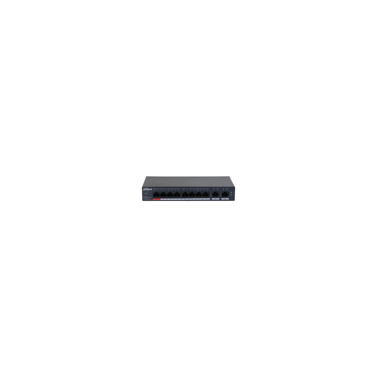 Switch Desktop Cloud 10 porturi, gestionat în cloud, 8 porturi PoE, 2 porturi uplink Gigabit CS4010-8ET-110