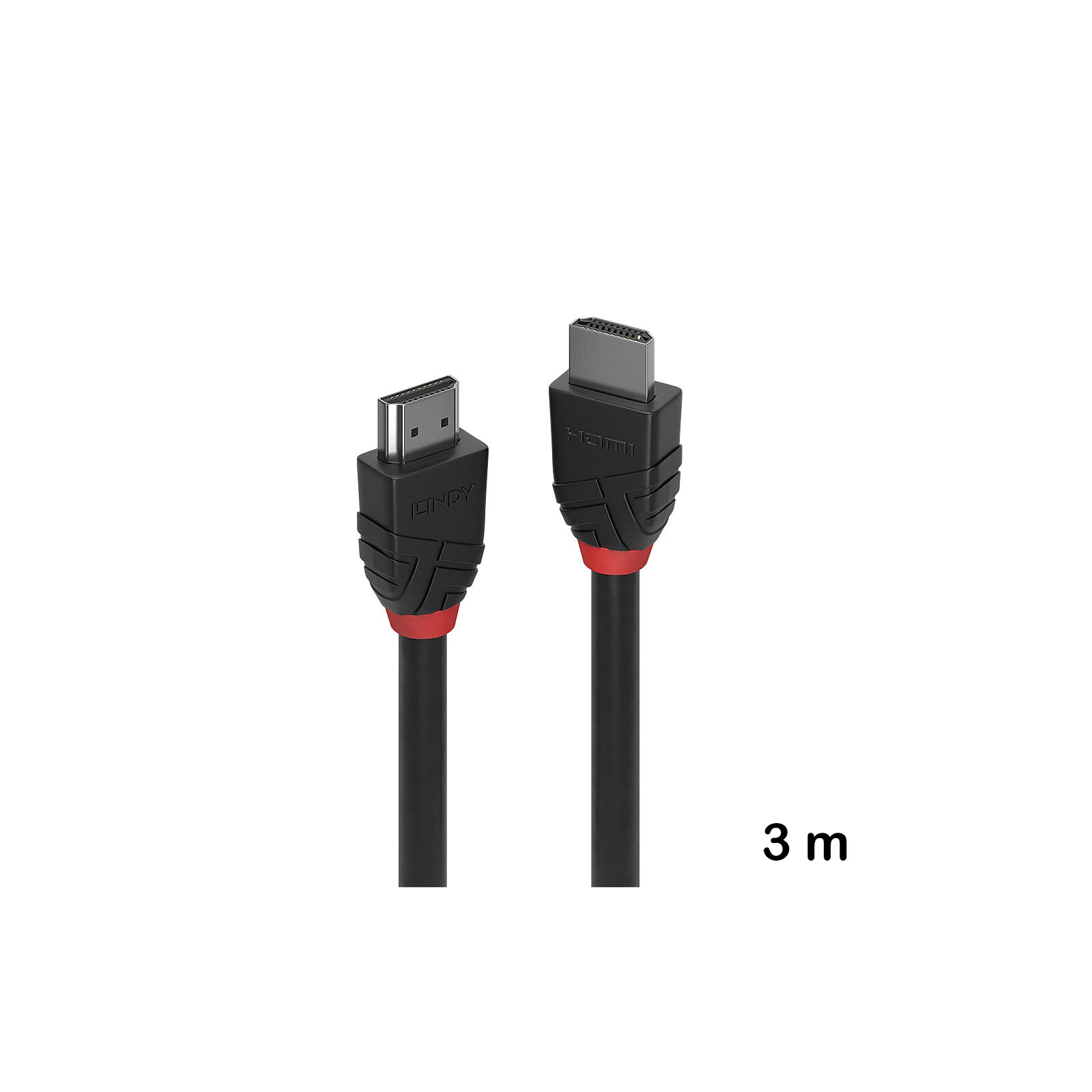 Cablu HDMI High Speed, 3 m, Lindy, Black Line 36473