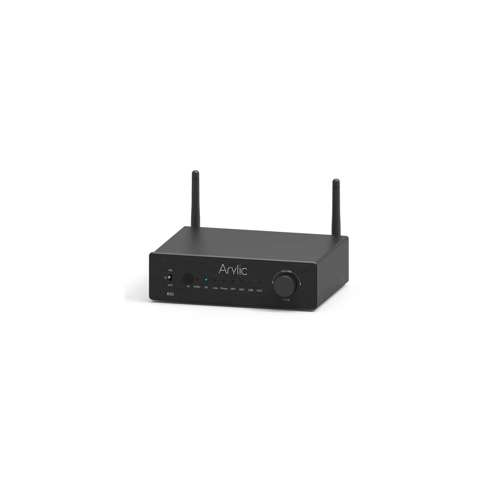 Streamer Bluetooth cu amplificare, Arylic B50, 2x50W, USB /BT, HDMI ARC, aptX HD