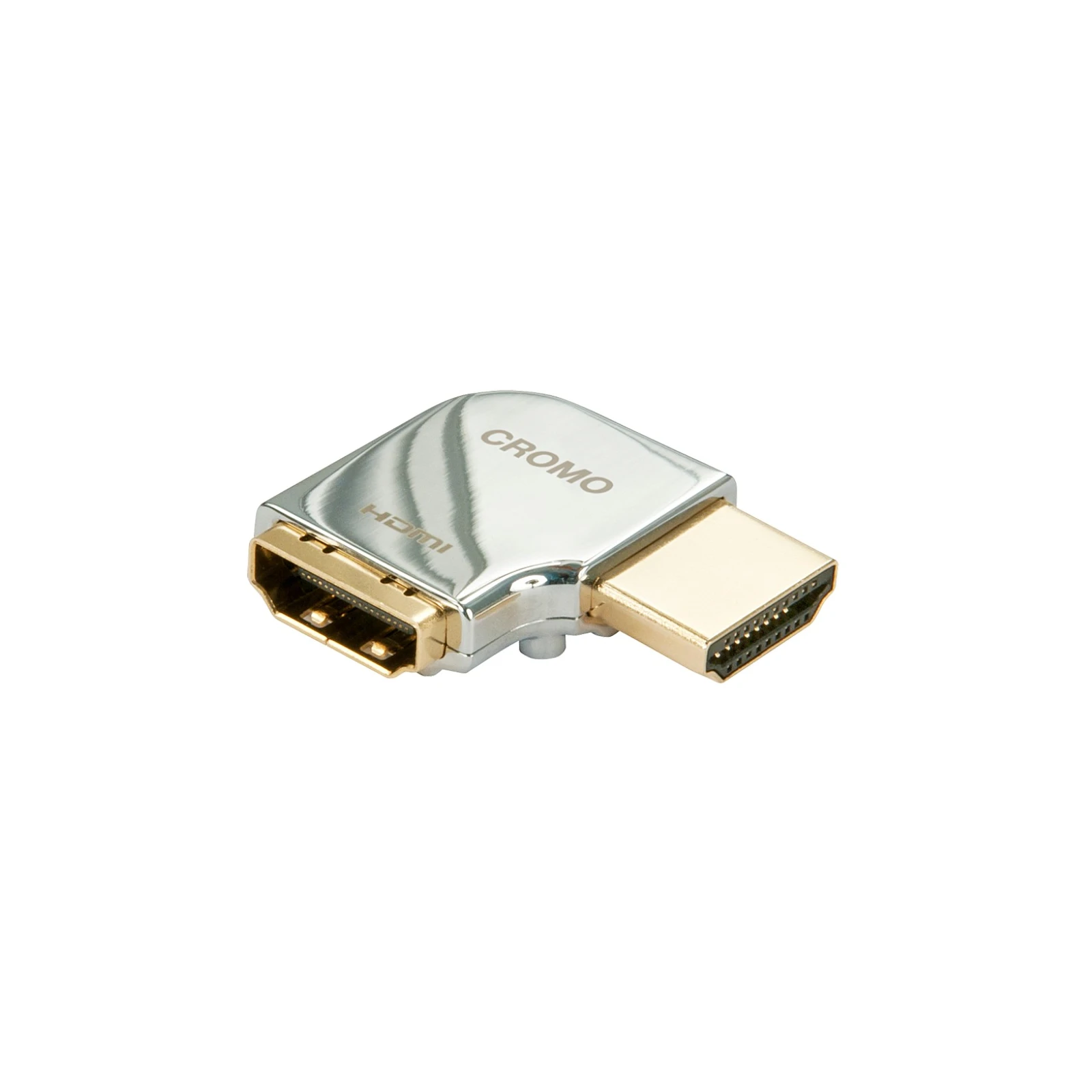 Adaptor HDMI tată la HDMI mamă cu unghi drept de 90 de grade - dreapta, Lindy, Cromo 41507