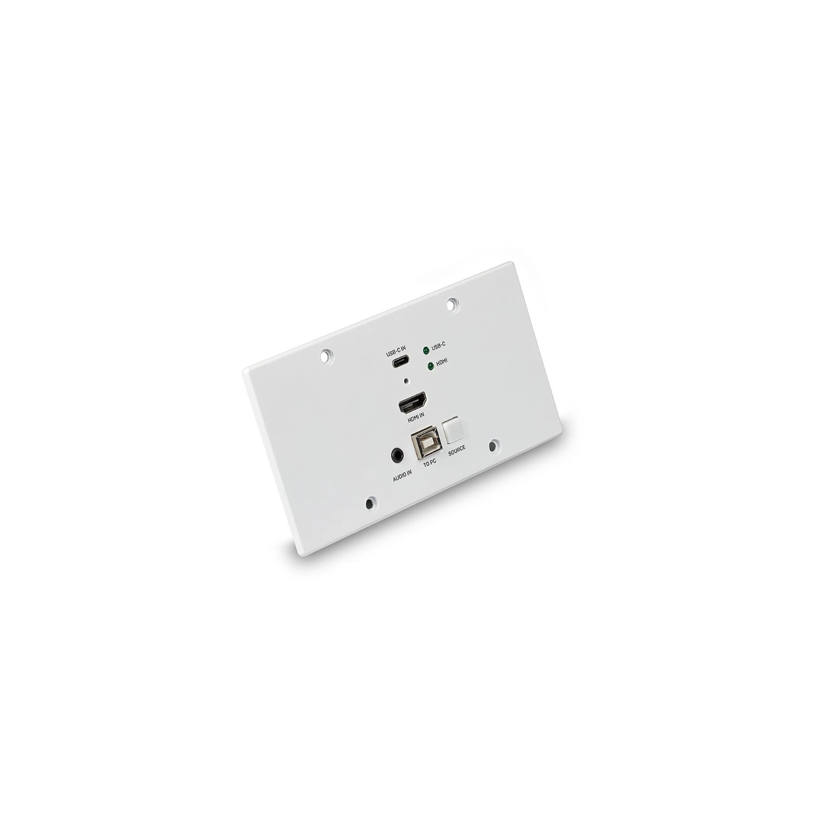 Extender KVM cu placă de perete UE Cat.6 HDMI 4K60 și Type C HDBaseT, 150 m, transmițător, Lindy 38388