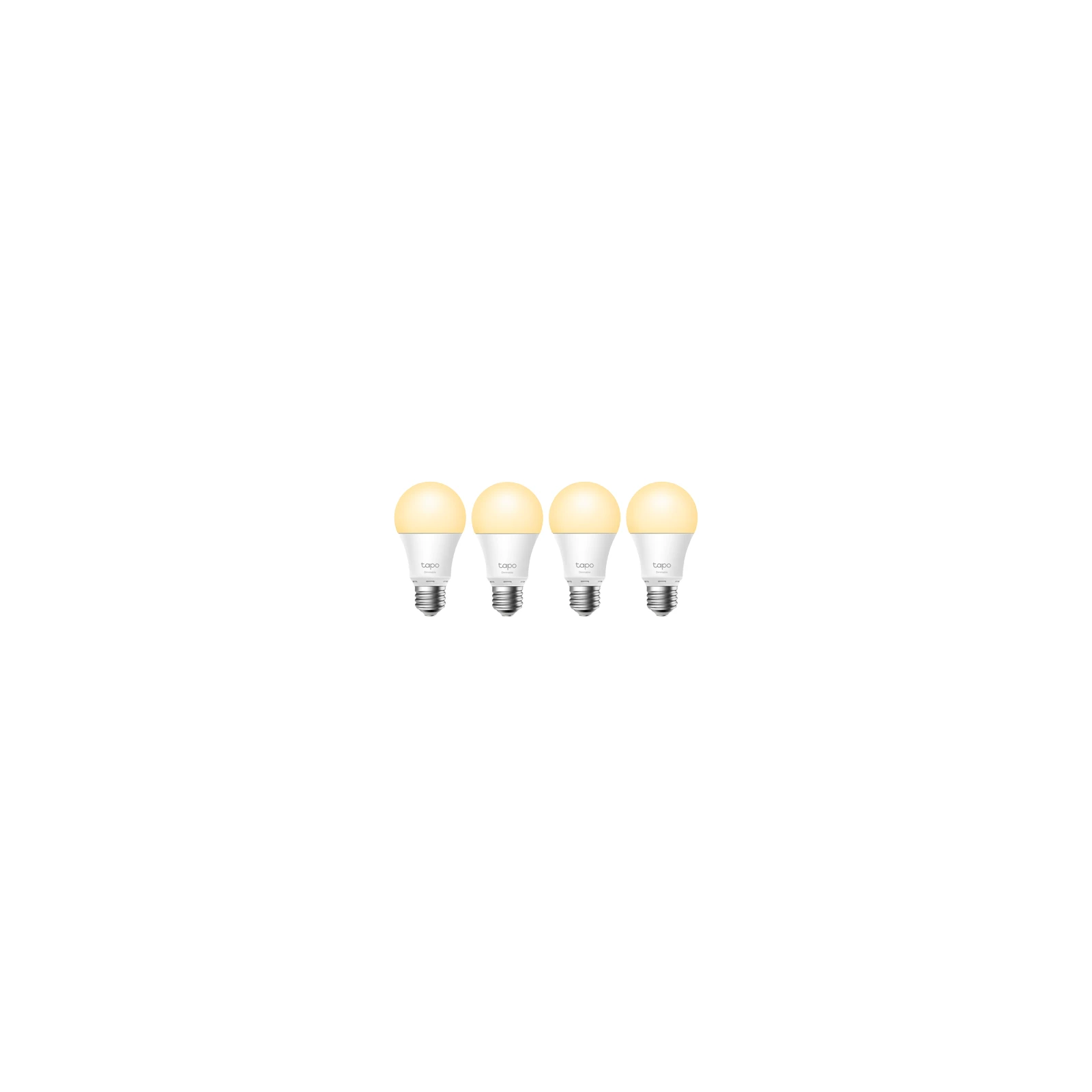 Set 4 becuri smart Wi-Fi, lumina calda 2700K ajustabila, 806 lm, E27 - TP-Link Tapo TapoL510E(4-pack)