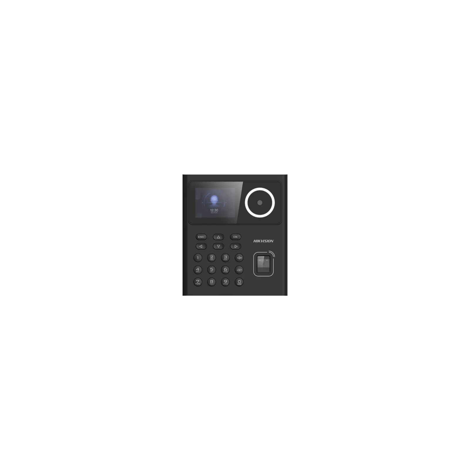Terminal standalone control acces cu Recunoastere faciala, Amprenta, Card MIFARE si PIN, camera 2MP, ecran LCD color 2.4 inch - HIKVISION DS-K1T320MFWX