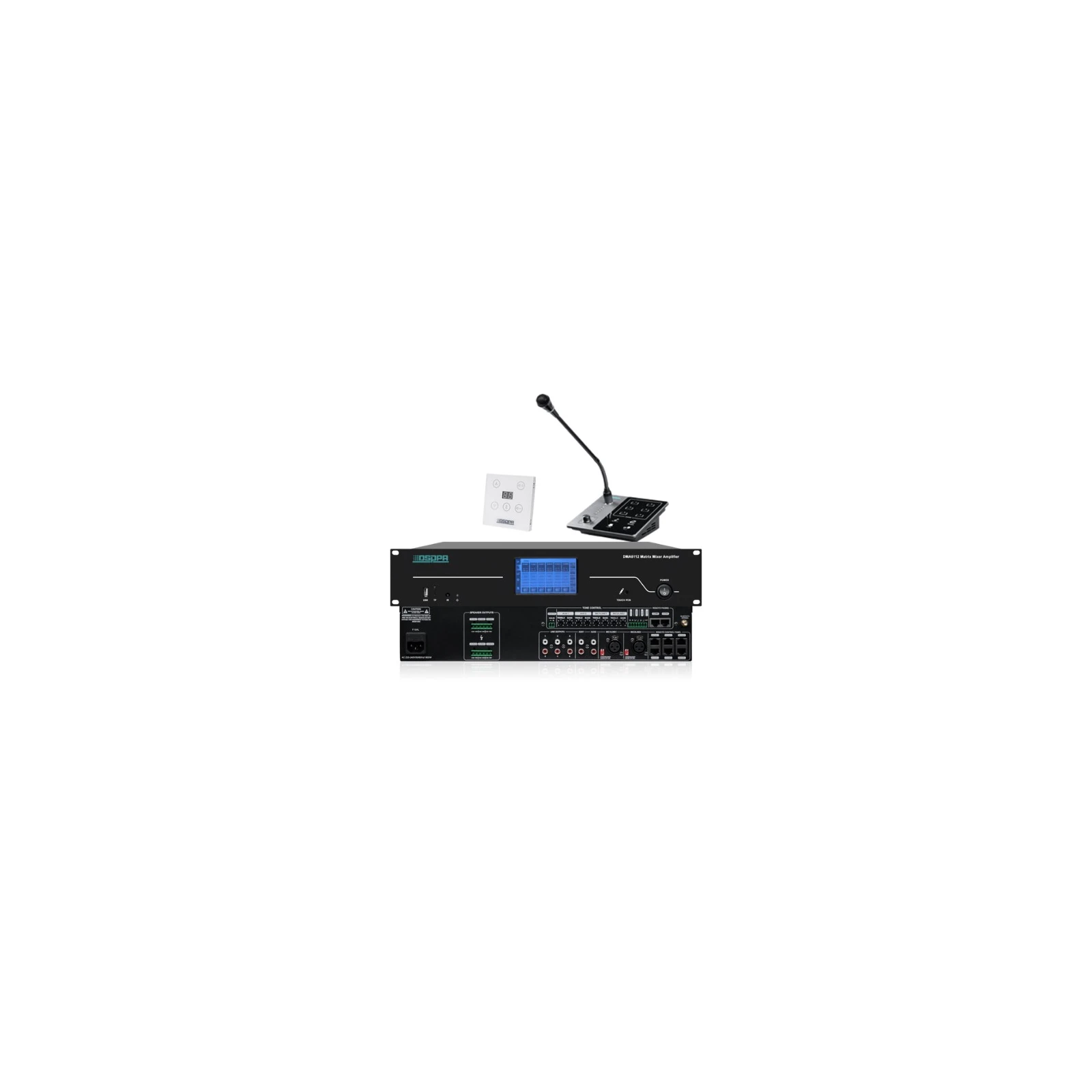 DMA6112 120W 6 Channels Digital Audio Matrix Amplifier with Remote Control